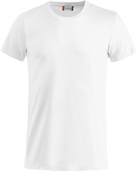 Clique - Basic Bomulds T-Shirt - Hvid