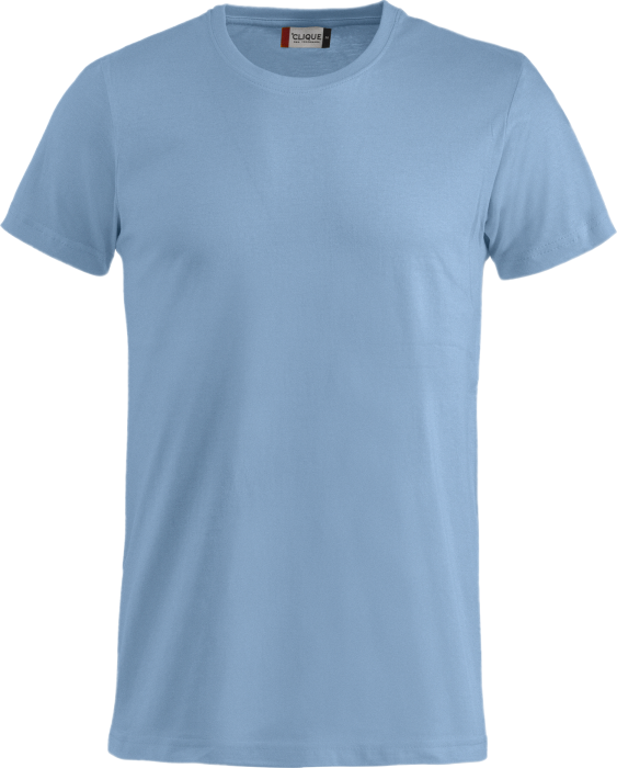 Clique - Basic Bomulds T-Shirt - Lyseblå