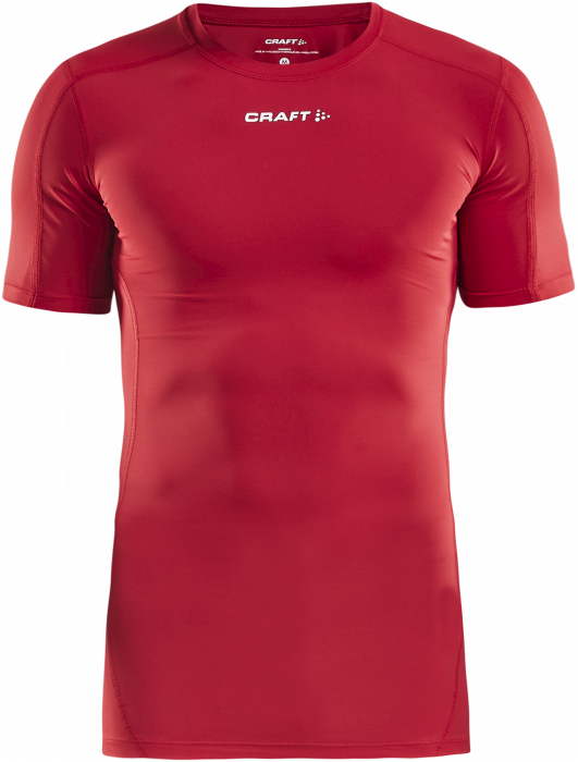 Craft - Pro Control Kompressions T-Shirt Junior - Rød & hvid
