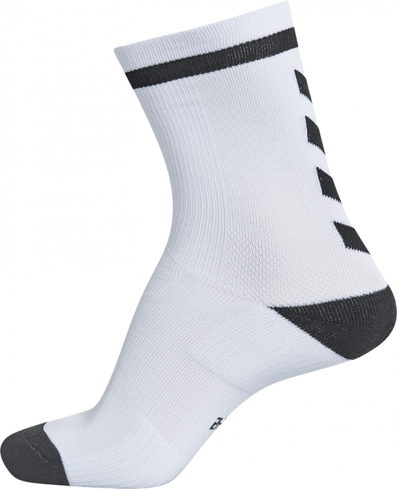 Hummel - Elite Indoor Sock Short - Wit & dark slate