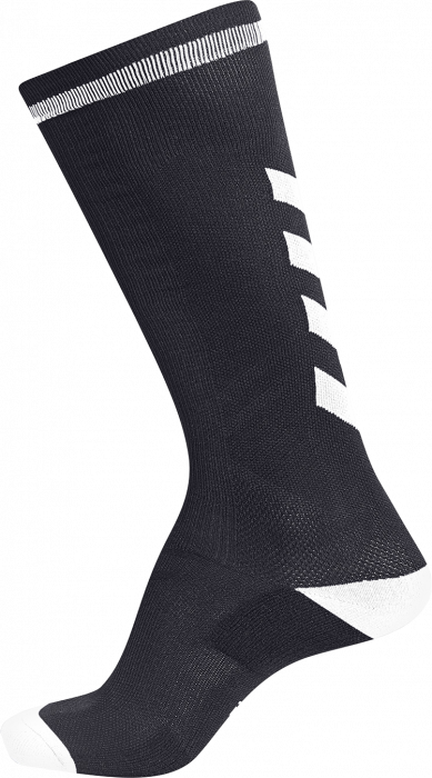 Hummel - Elite Indoor Sock Lang - Sort & hvid